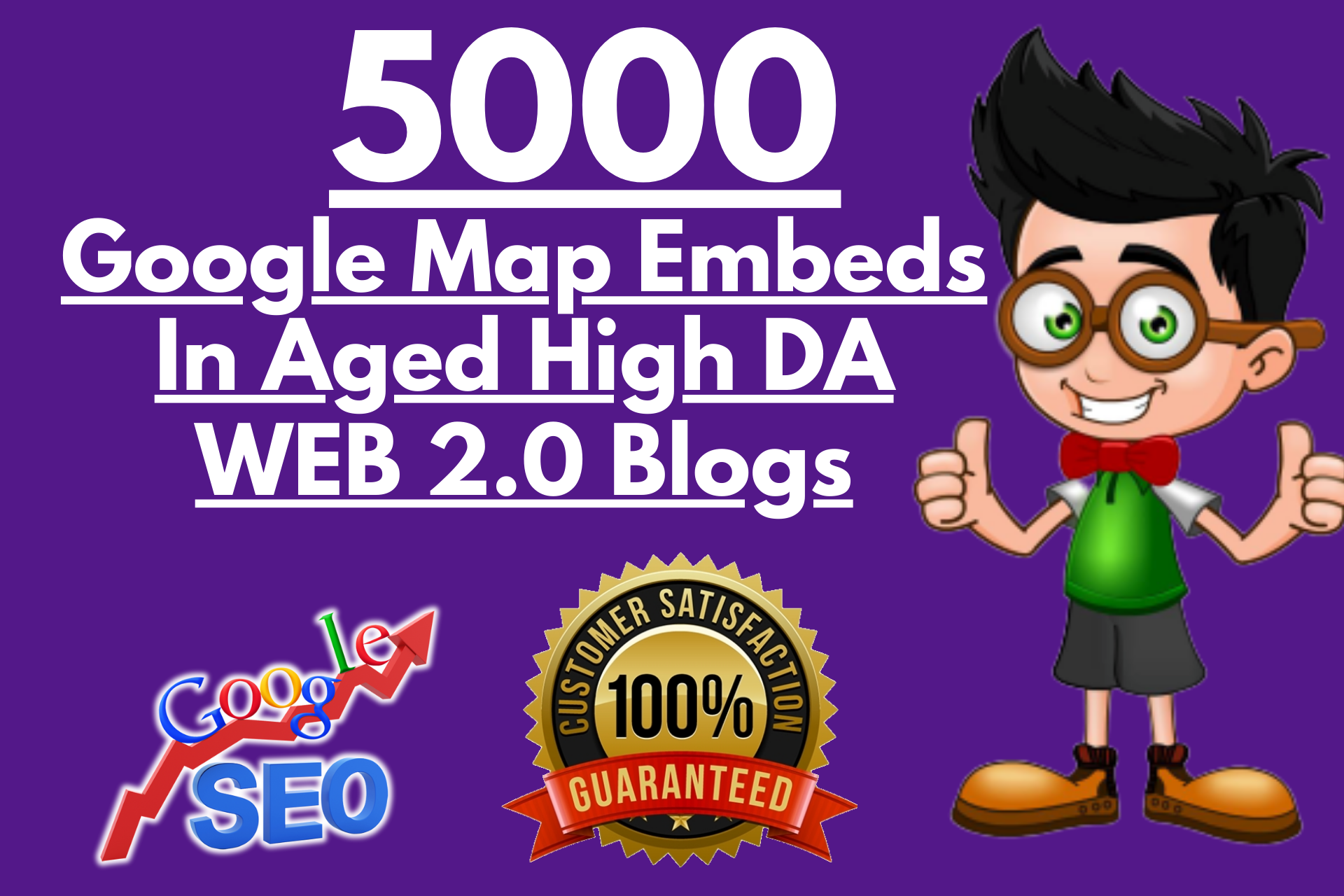 I will embed google map in aged web20 blogs to skyrocket local SEO