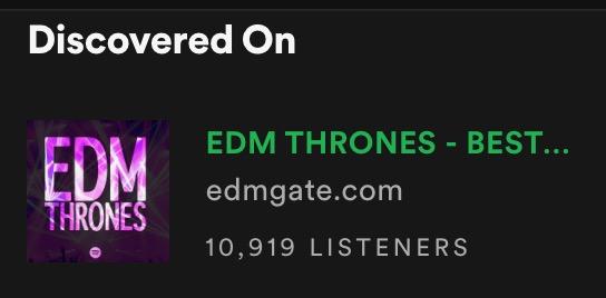 1 MONTH placement on 170K playlist for your EDM song