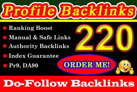 SEO White-Hat Pr9 Dofollow Profile Backlinks Google Top Ranking Guaranteed