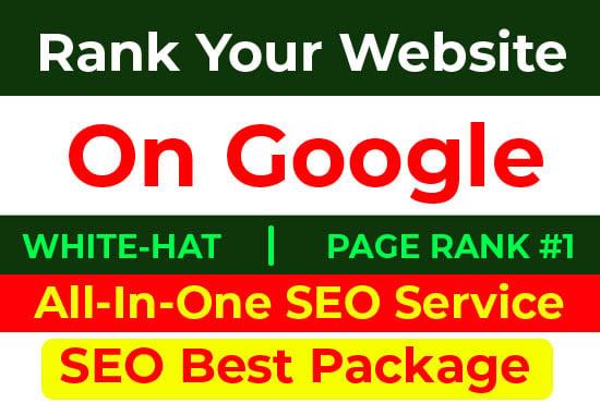 Rank Your Website on Google, SEO Backlinks Manually and All in One Packages