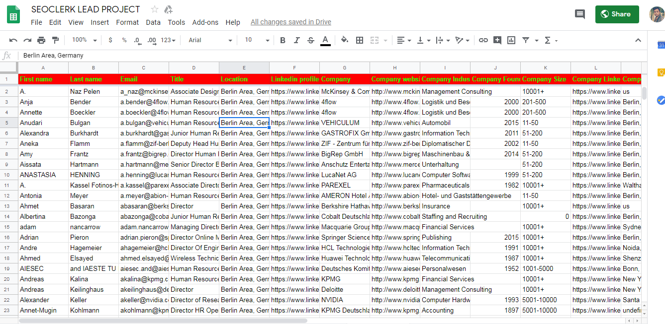 Email List Building Using LinkedIn Sales Navigator