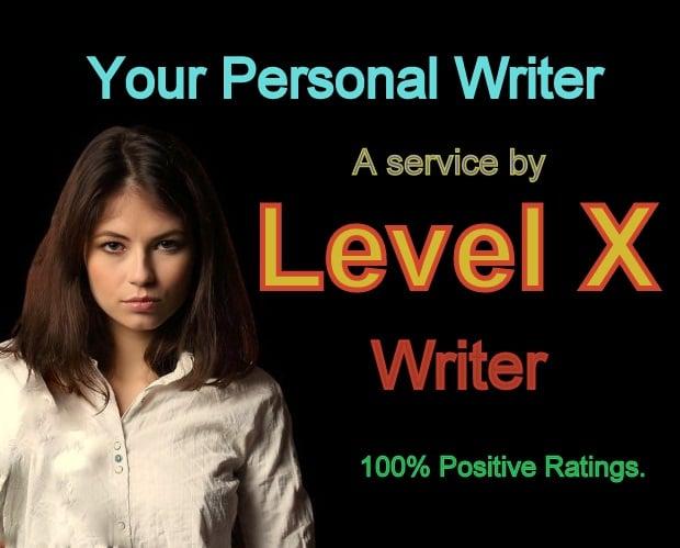 "Your Personal Writer" a service by Level X
