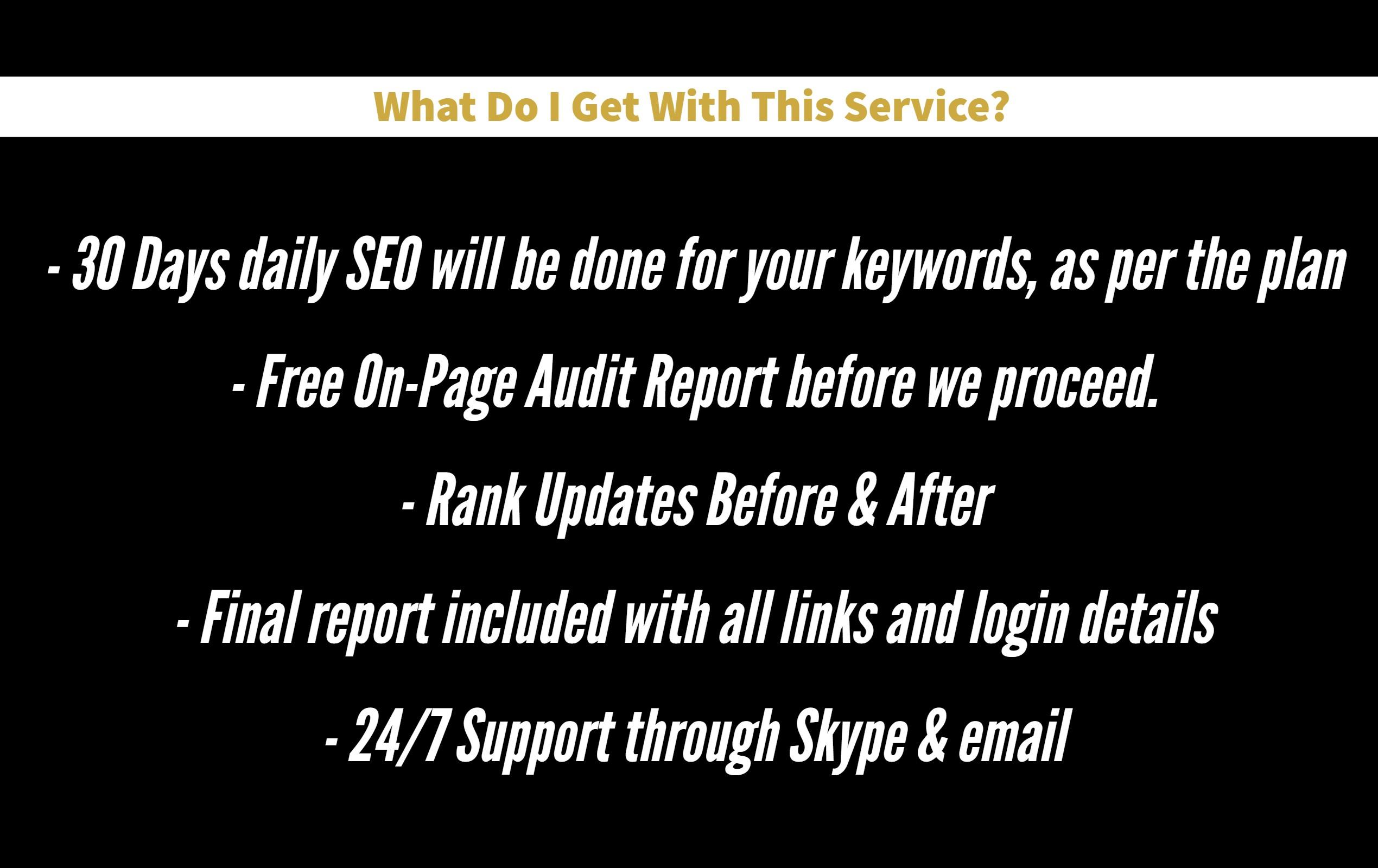 30 Days All-In-One SEO Package For 2019 - Rank Faster With New SEO Plan!