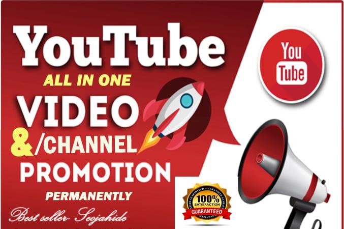 I WILL DO FAST YOUTUBE VIDEO & CHANEL PROMOTION VIA REAL AUDIENCE 