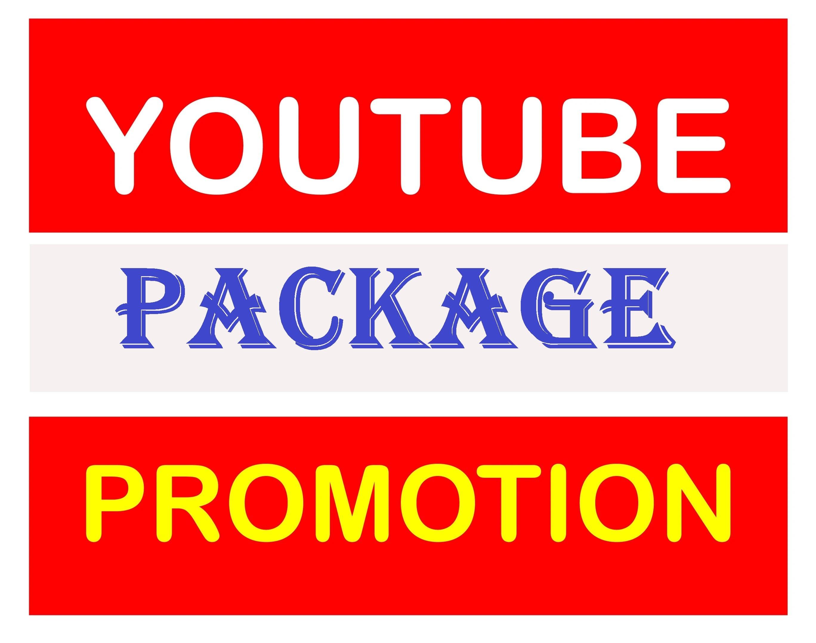  Natural YouTube Video Promotion Pack All In One Super Fast 