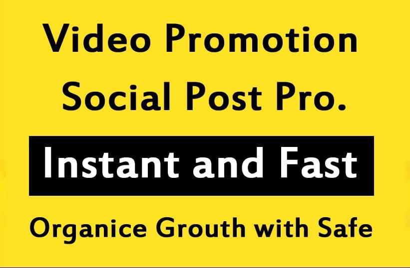 Fast Social Video and Post Promotion and Marketing