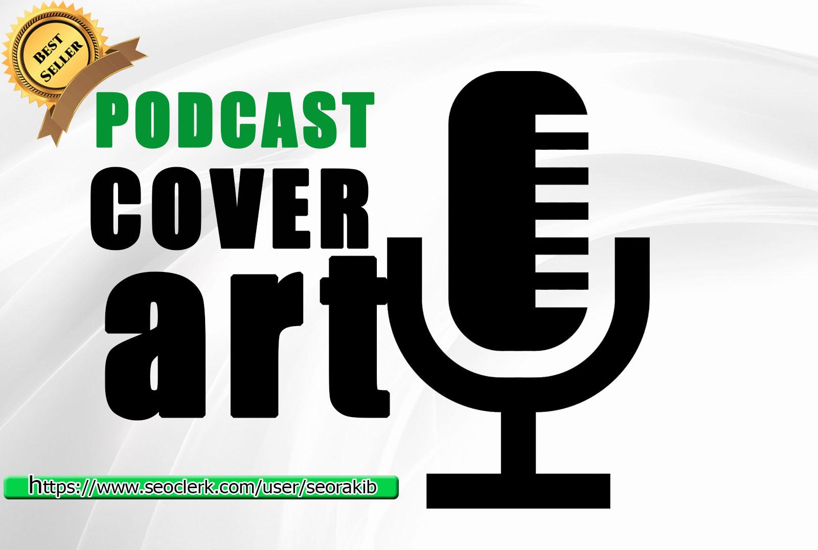 I will do professional podcast cover art design