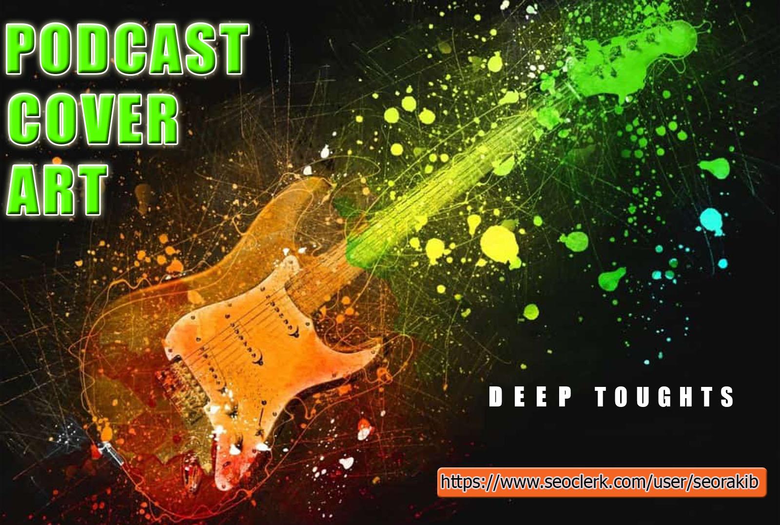 I will do professional podcast cover art design