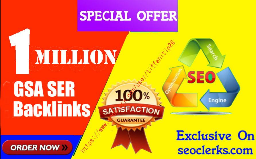 1 Million, Gsa high-quality Backlinks For Fast Ranking