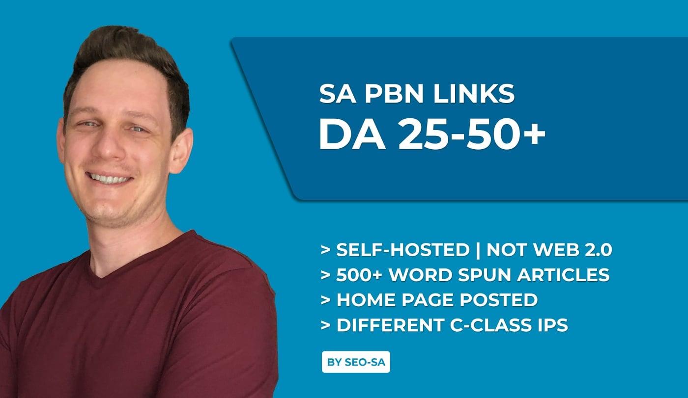Manually Create 5 x Unique Domain High DA/PA South African PBN Backlinks
