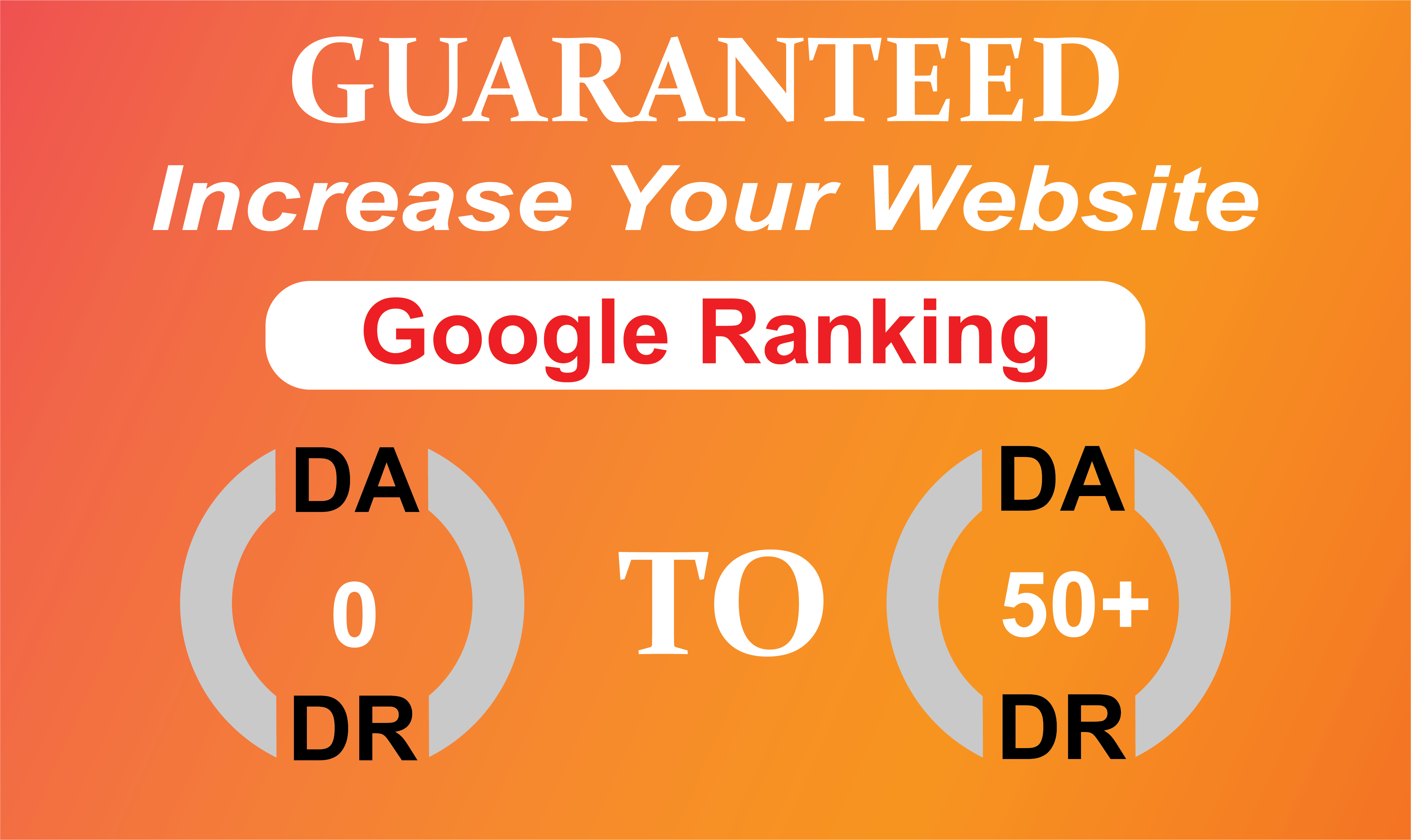 Increase Your Website Ahfrefs Domain Authority DA50+ and Domain Ratings DR50+ Guaranteed