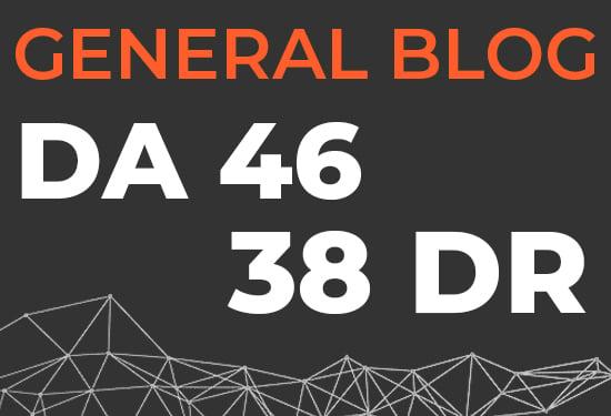 I will do guest post on da 46 general blog