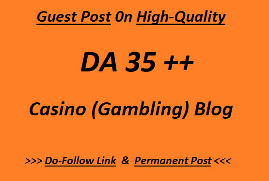 Guest Post on High-Quality CASINO blog (writing + posting)
