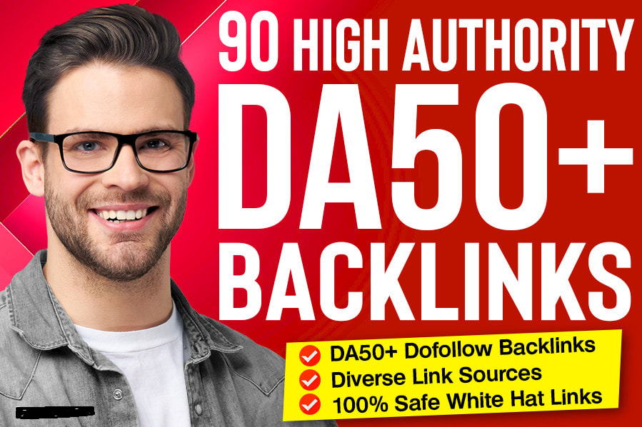 90 high quality dofollow SEO backlinks high da authority white hat link building