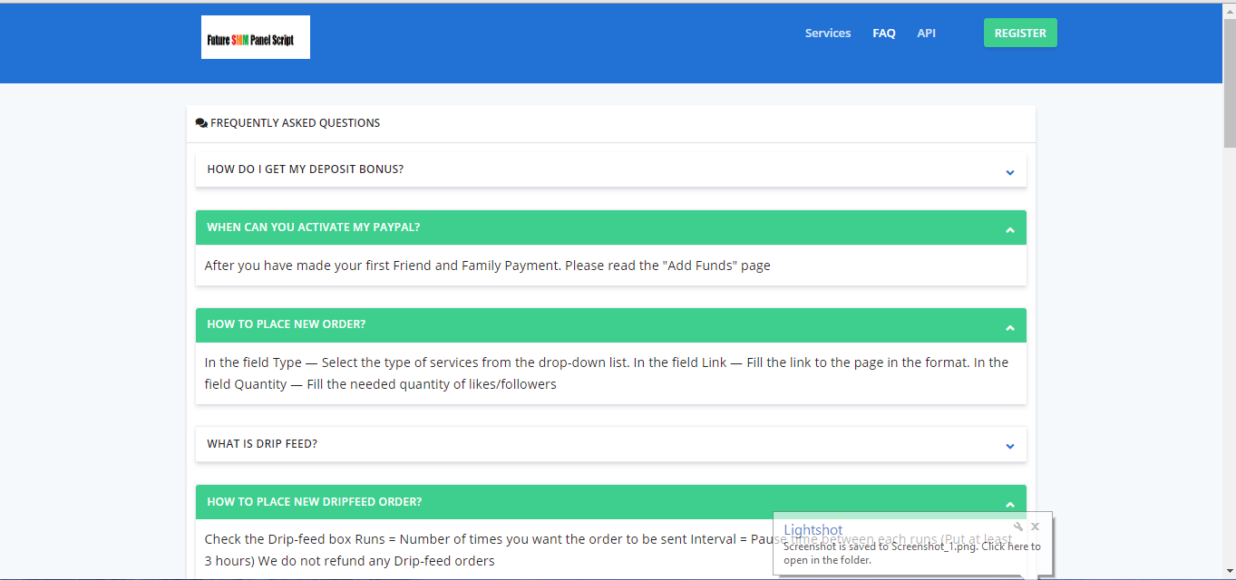 SMM Reseller panel Script with API