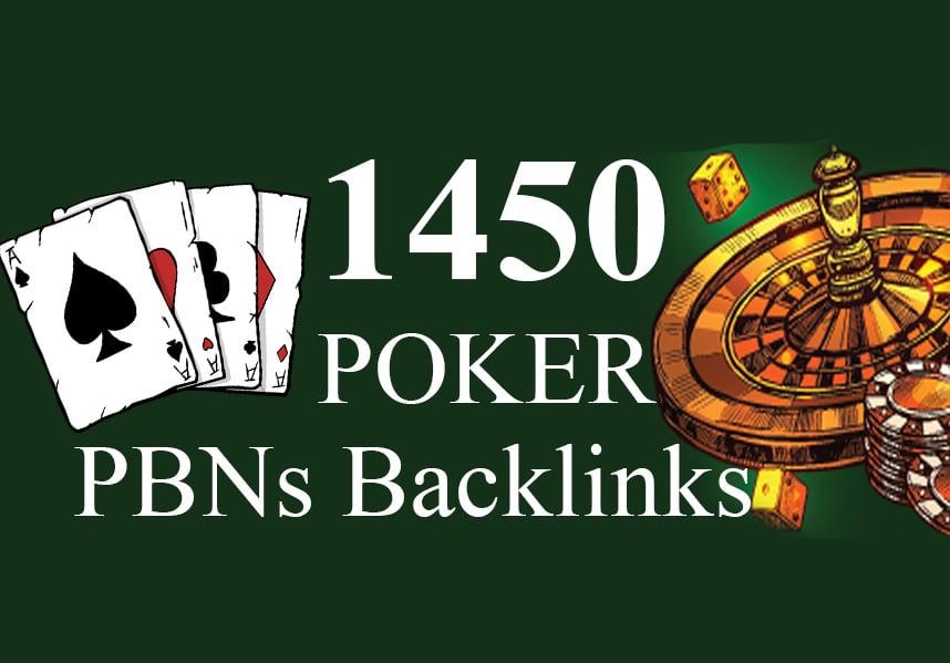 1450 Pbns backlinks Casino, Gambling, Poker, Judi Related - Manual work