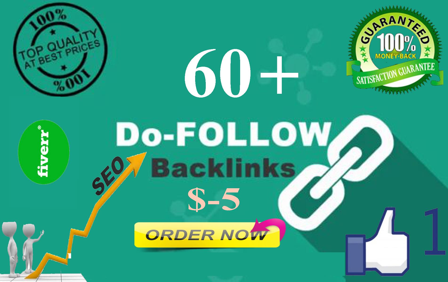 I Well Create 60 Dofollow Seo High Quality Backlinks Google Rankings site