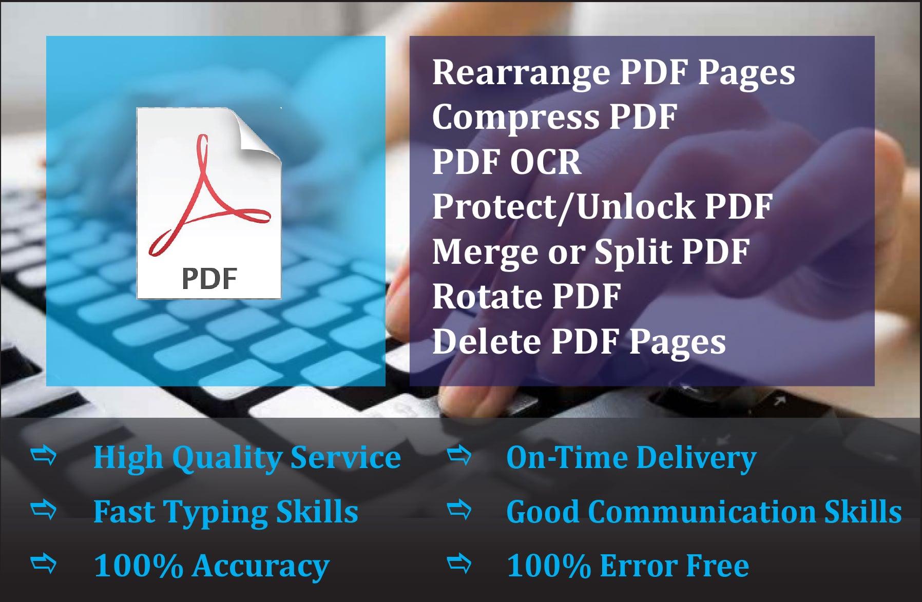 I will convert PDF or Scanned Document to MS Word, MS PowerPoint or MS Excel for you
