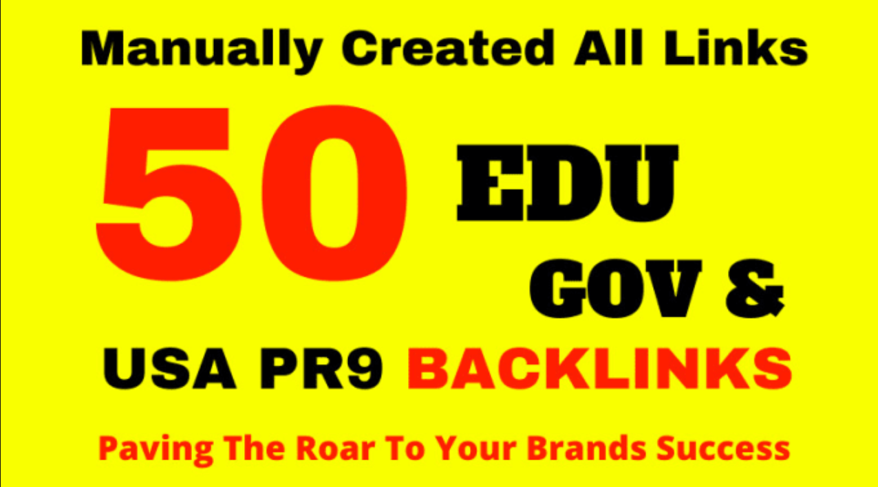 Do 50 pr9,edu with high trust authority safe link building seo backlinks