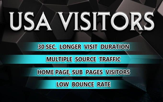 I will provide keyword target USA website traffic with low bounce rate