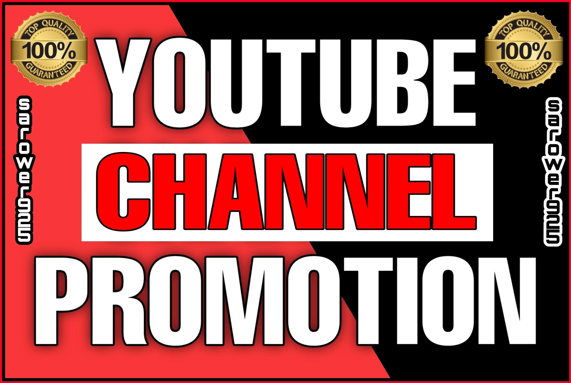Youtube real promotions via real users