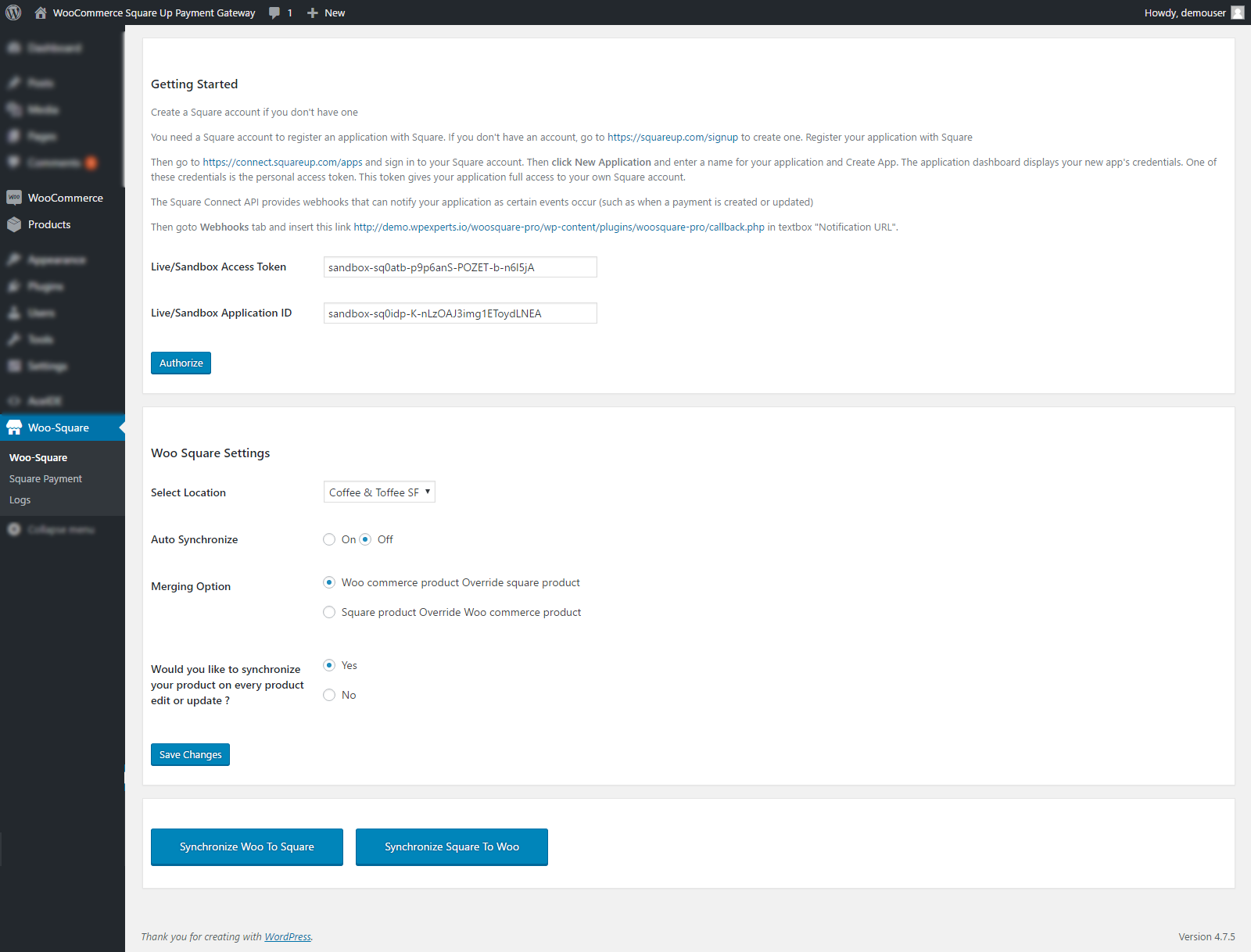 WooSquare Pro Migrate & Sync products categories