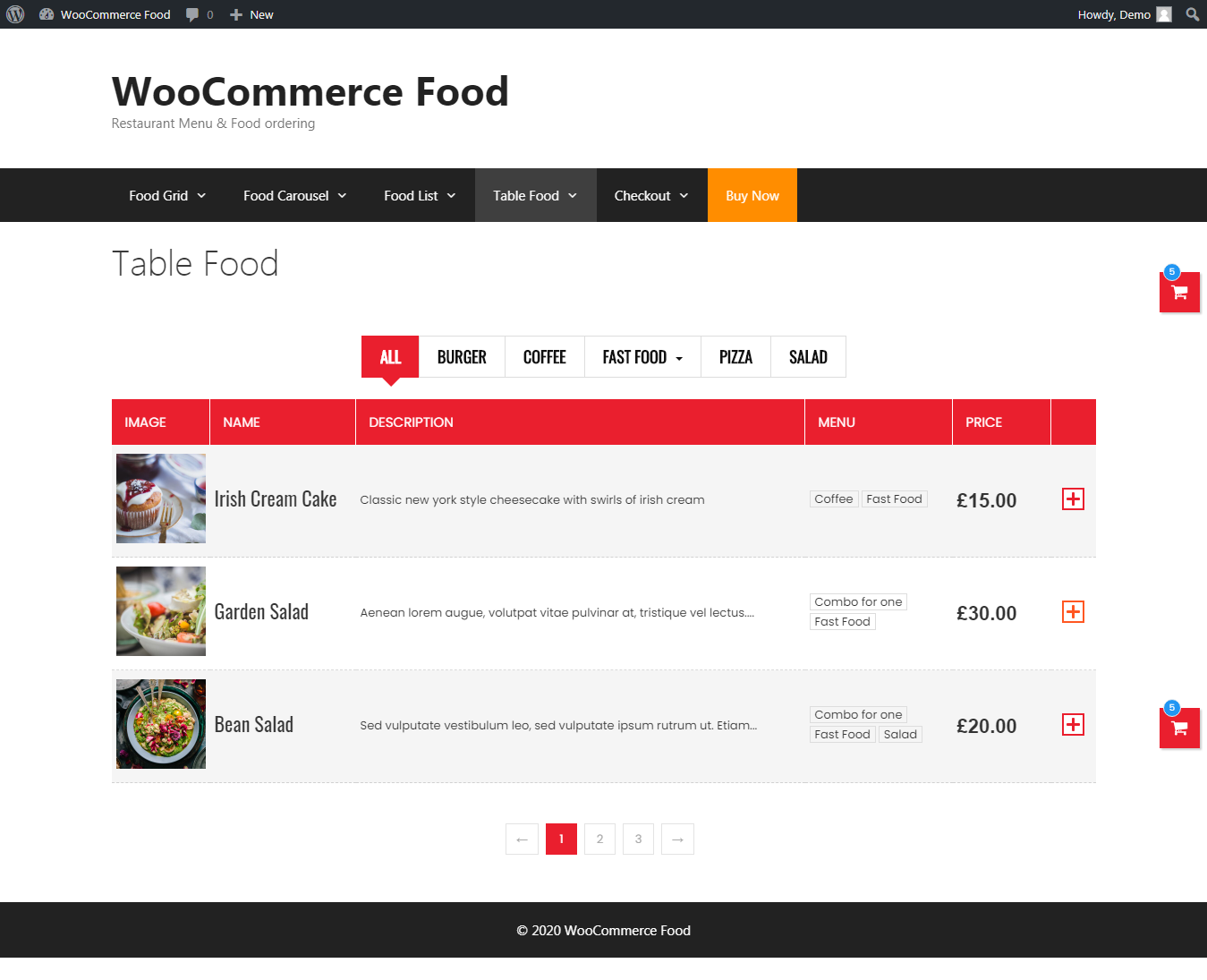 Food Restaurant Menu & Food Ordering - Wordpress Plugin