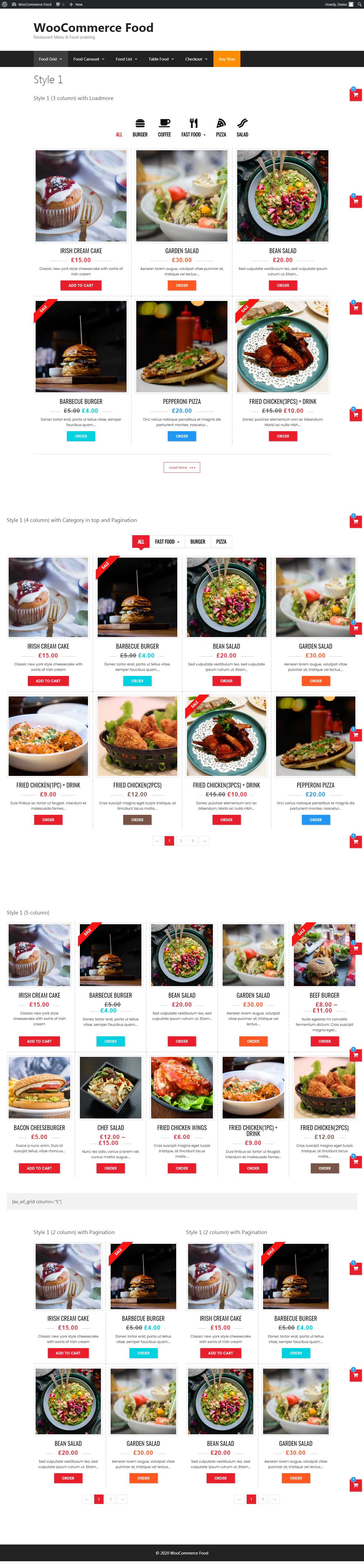 Food Restaurant Menu & Food Ordering - Wordpress Plugin