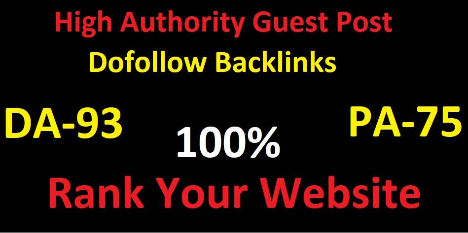 I will do guest post high DA-93 website 