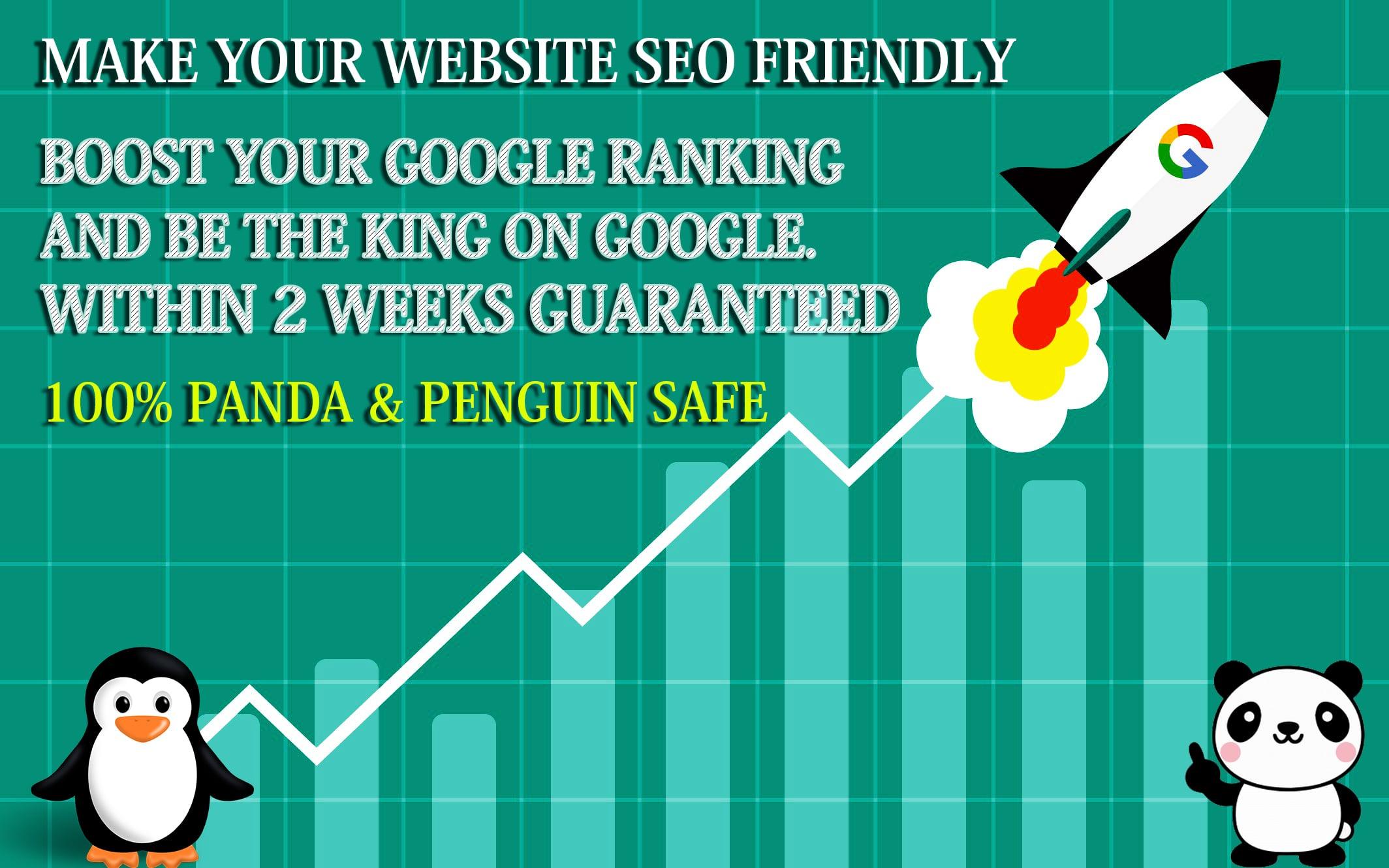 MAKE YOUR WEBSITE NO-1 ON GOOGLE 1st PAGE WITHIN 2WEEKS GUARANTEED 