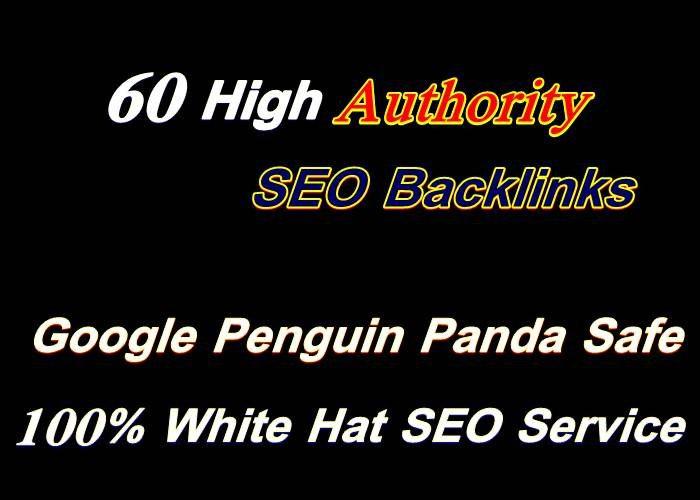 Create high quality 60 backlinks SEO link building for google top ranking