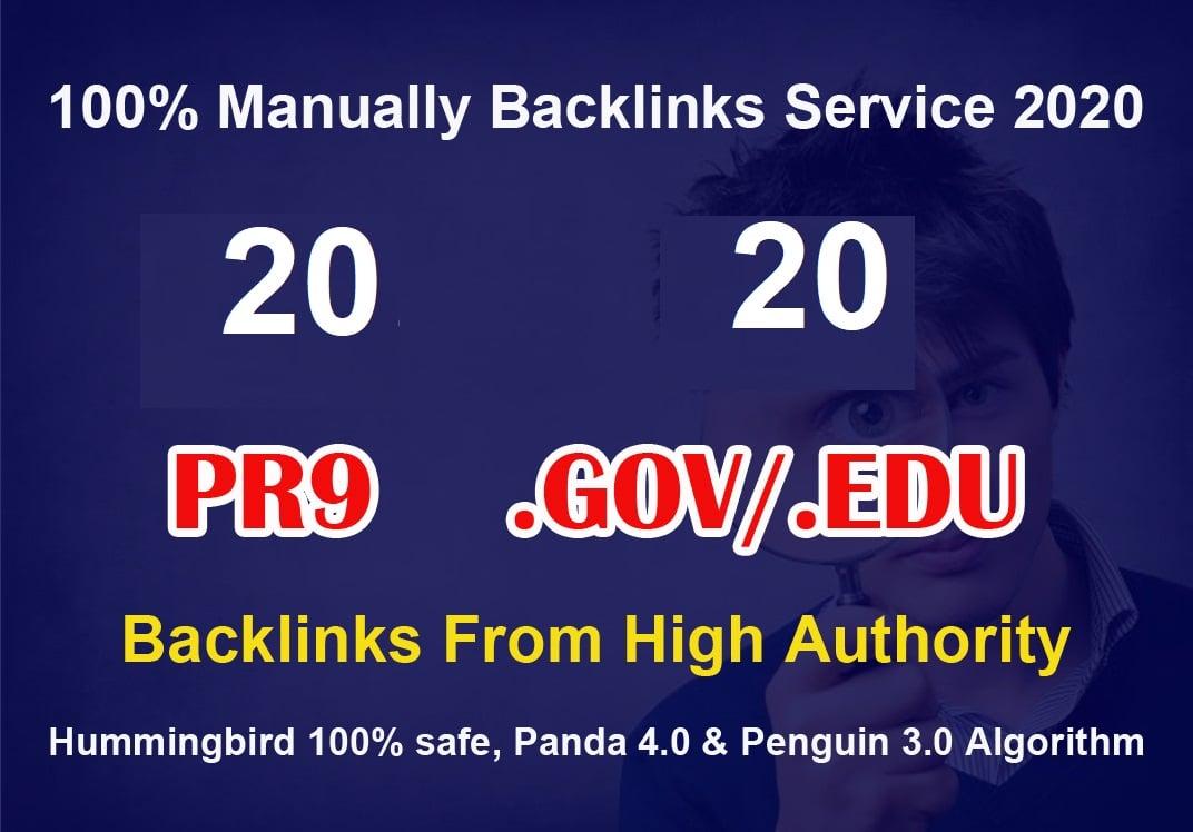 Backlinks - Fire Your Google Ranking 20 Pr9 + 20 Edu - Gov High Pr SEO Authority 
