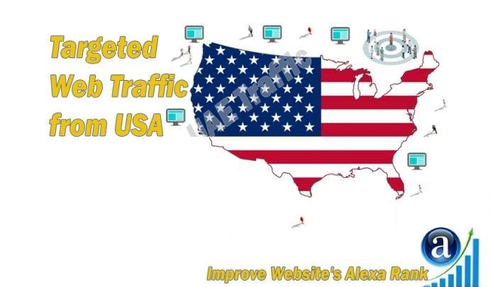 American web visitors real targeted Organic web traffic from USA