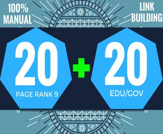 Backlinks - Fire Your Google Ranking 20 Pr9 + 20 Edu - Gov High Pr SEO Authority 