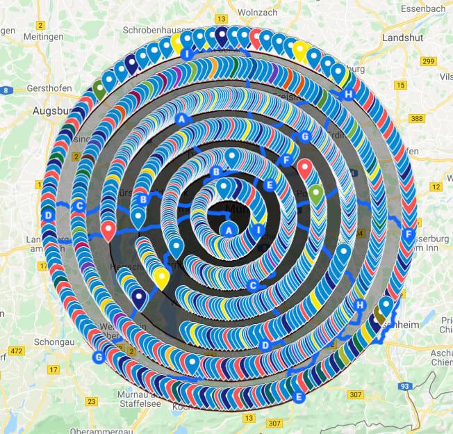 2000 Maps Citations + 7 Directions + 10 Back Links on Google Map + 30 Miles Radius Area Cover