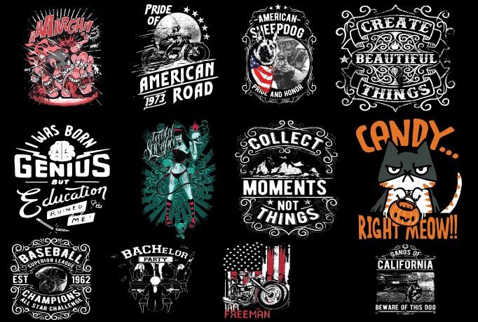 Send You 18999+Print Ready Tshirt Designs