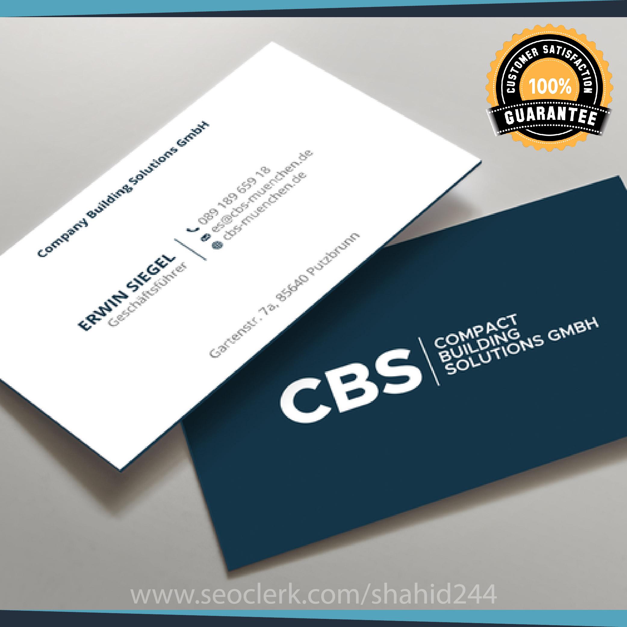 I will create 2 different business card design with print ready