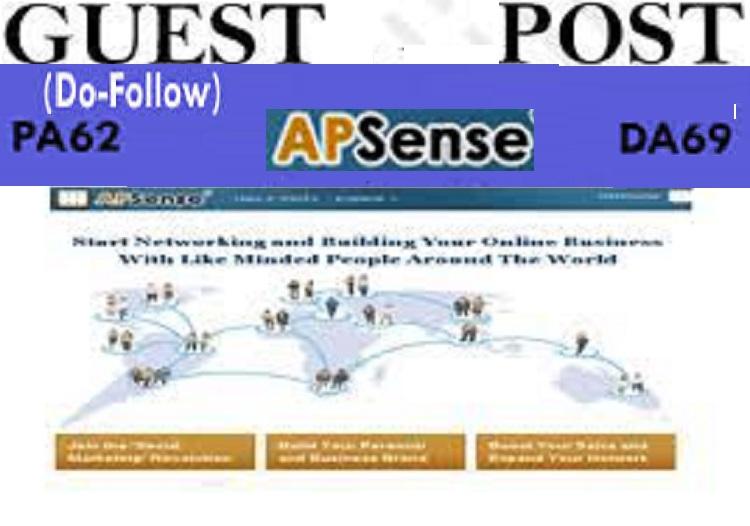 Publish Guest post ON apsense.com DA 69 