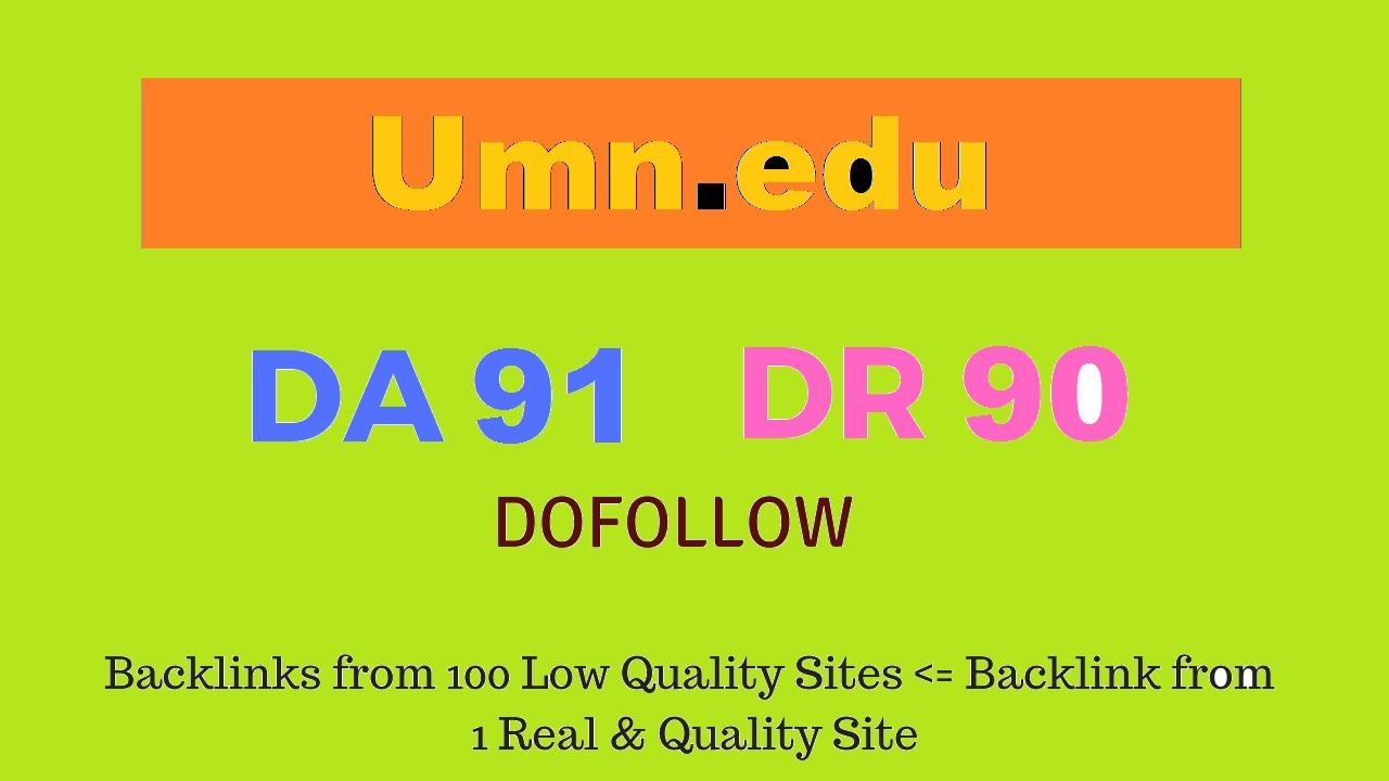 Guest Post on Minnesota University - Umn. edu DA91 DR90 5 $