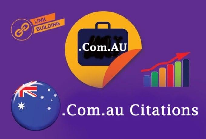 I will provide 30 australian com au domain links, backlinks 10 USD