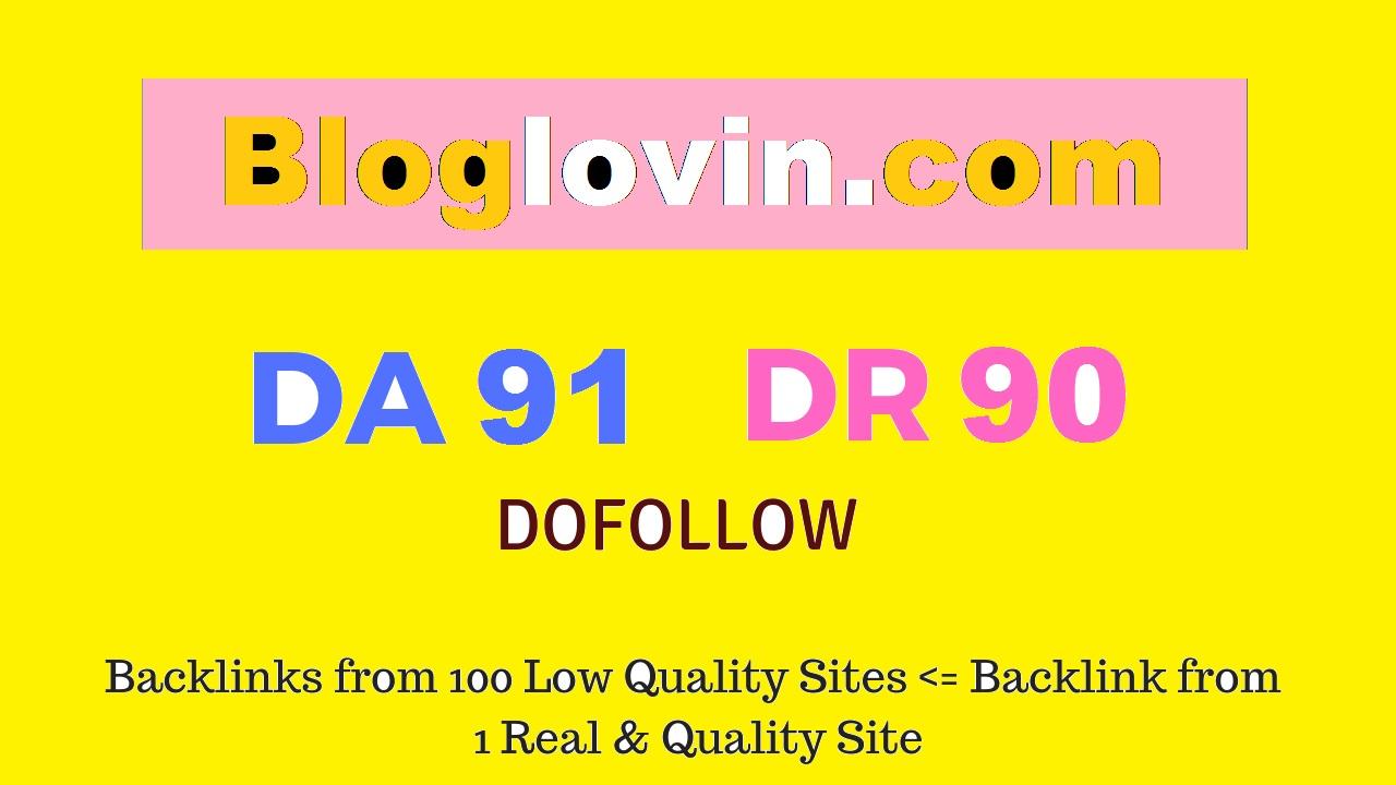 Publish Guest Post on Bloglovin.com DA91 