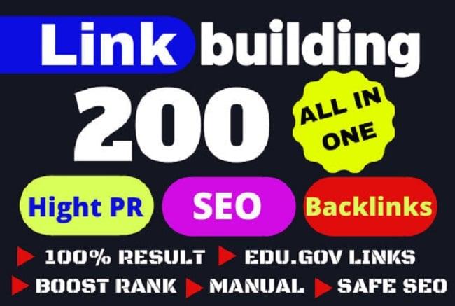 provide all in one 200 manual SEO link building package