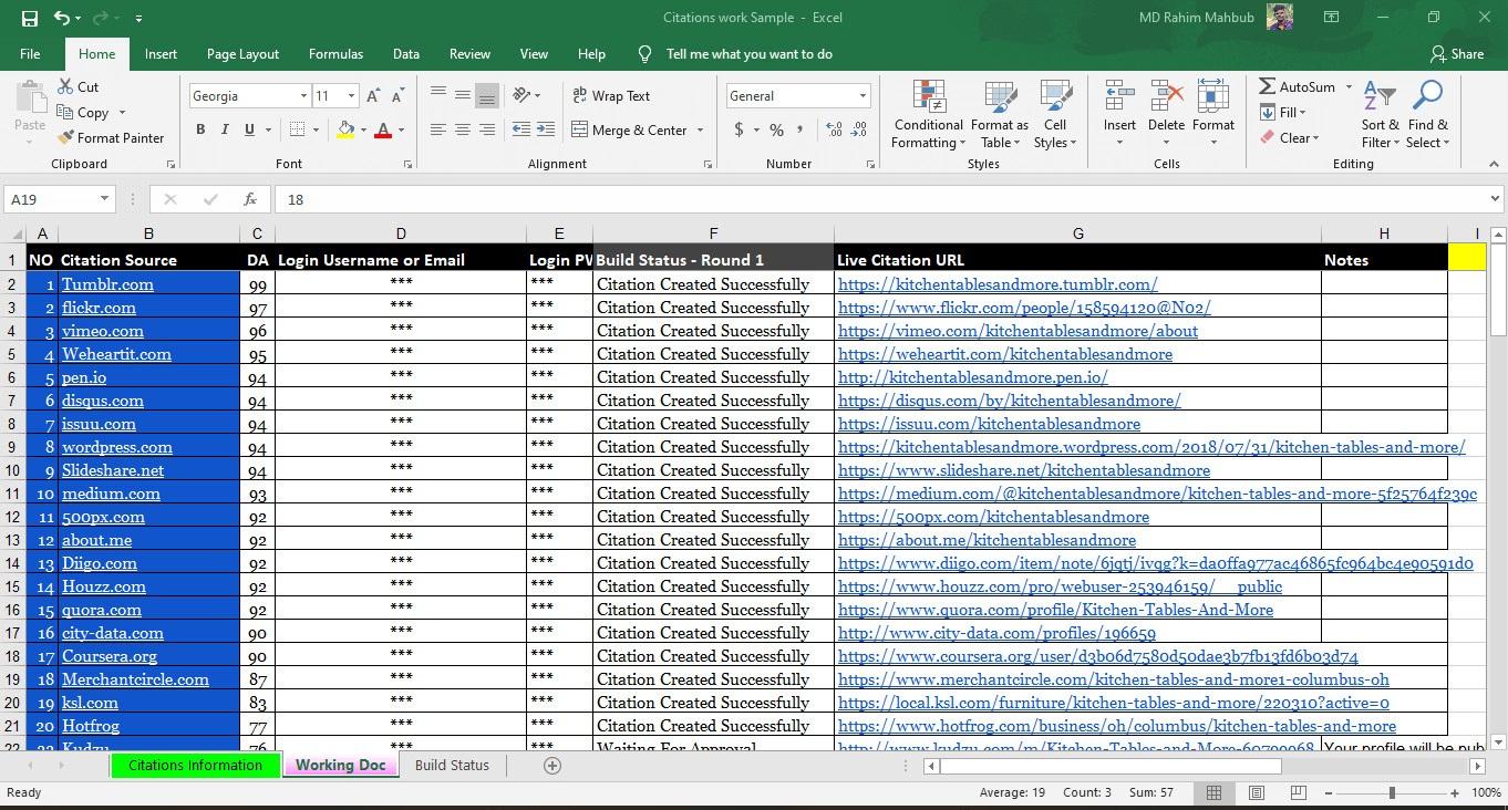 200 Live Citations for Local SEO