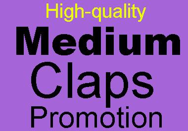 Get High Quality Worldwide Medium Claps within 24 hours Fast delivery