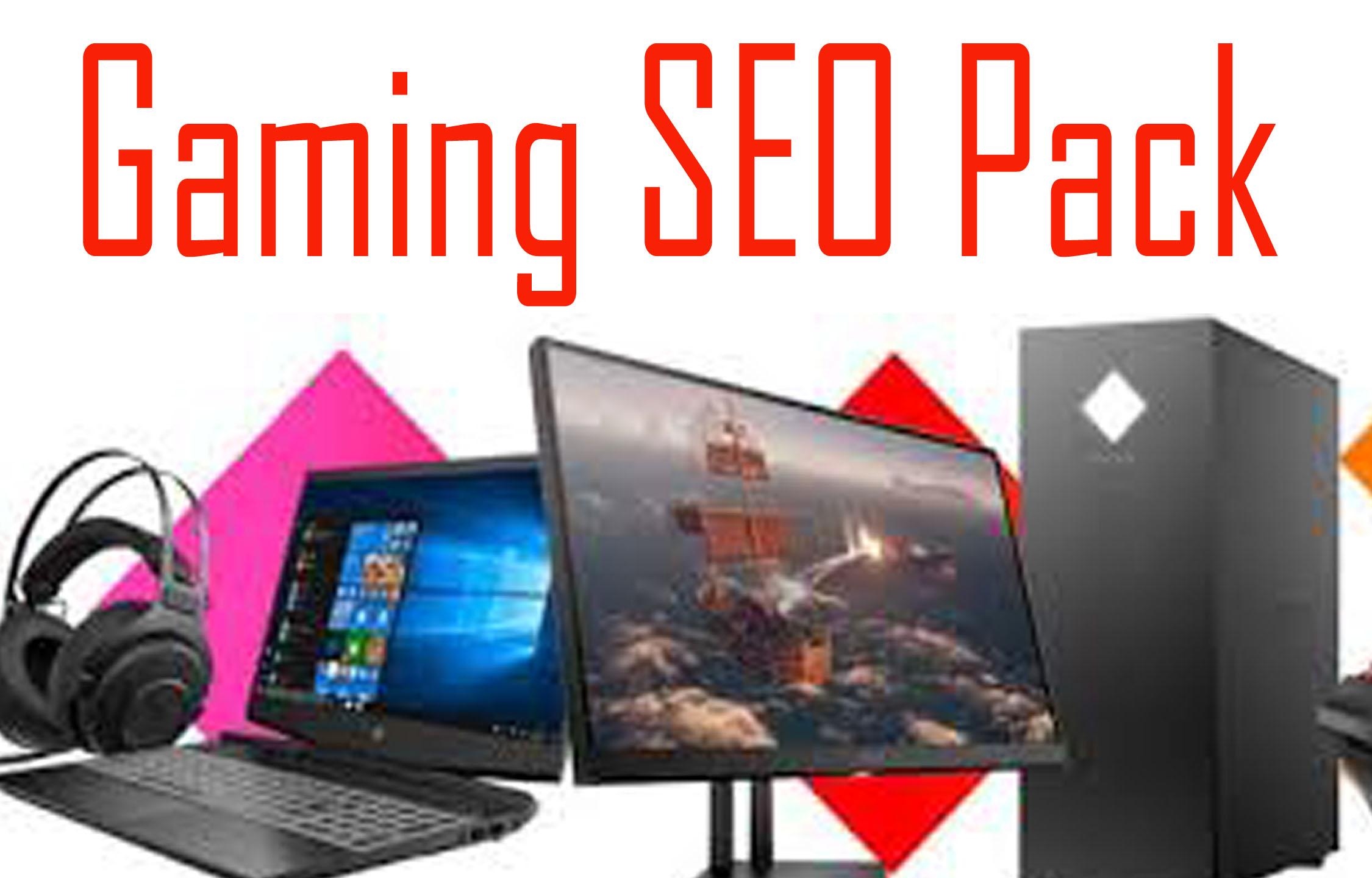 Rank on Google 1st page with powerfully Gaming backlinks with very fast service