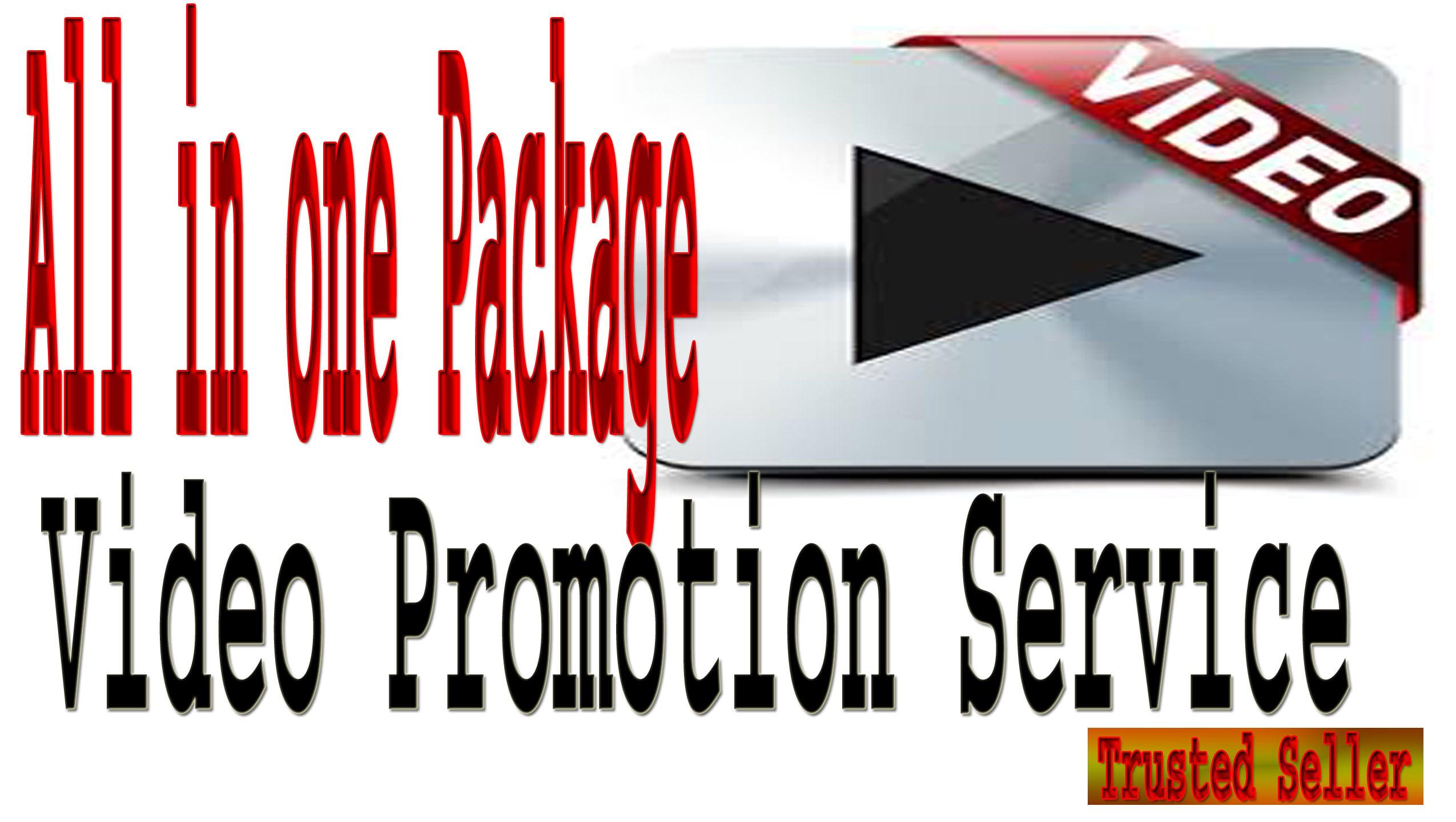 Killer video Promotion Package with Targeted Audience 
