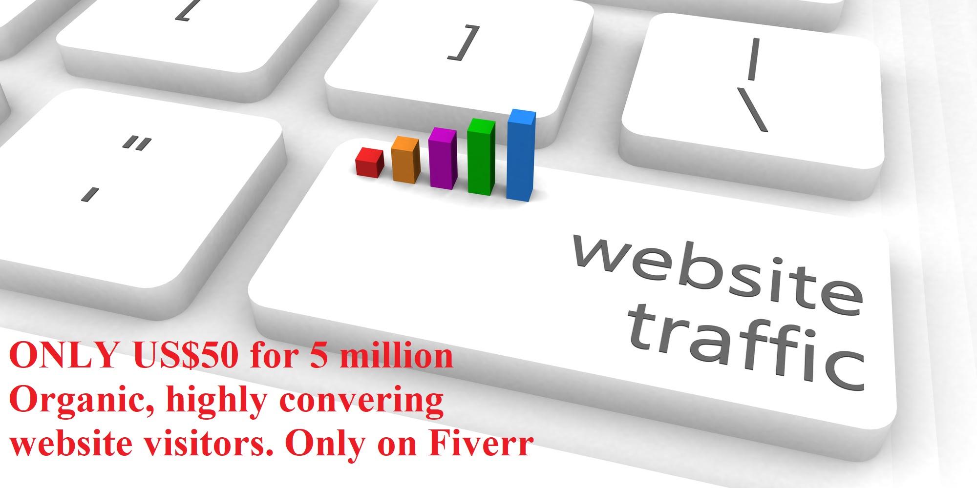Get 1,000,000 million organic visitors and views in 7 days