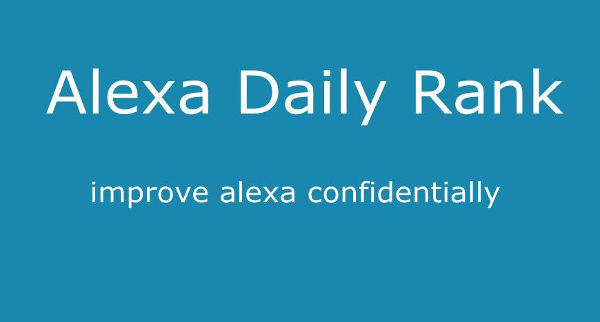 Boost Alexa Daily Rank 100,000 1 Month For Your WebSite