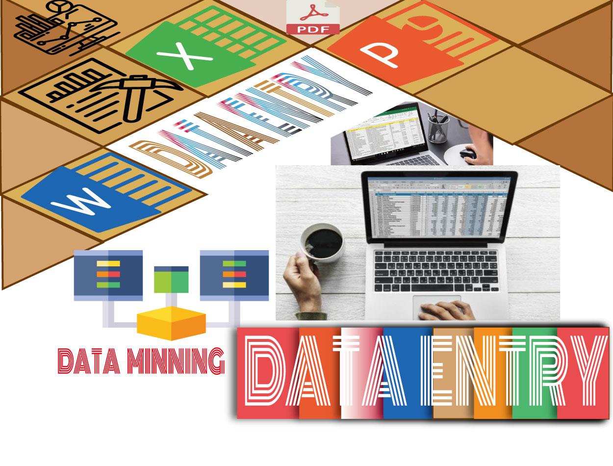 I will be your menial helper for Data Entry, duplicate glue, video Editing, and Product listing.