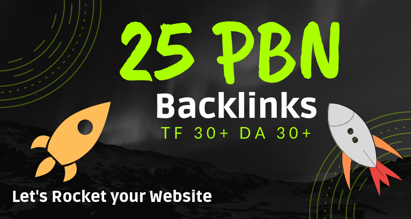 Do 25 Manual High TF 30+, DA30+ Homepage PBN Links